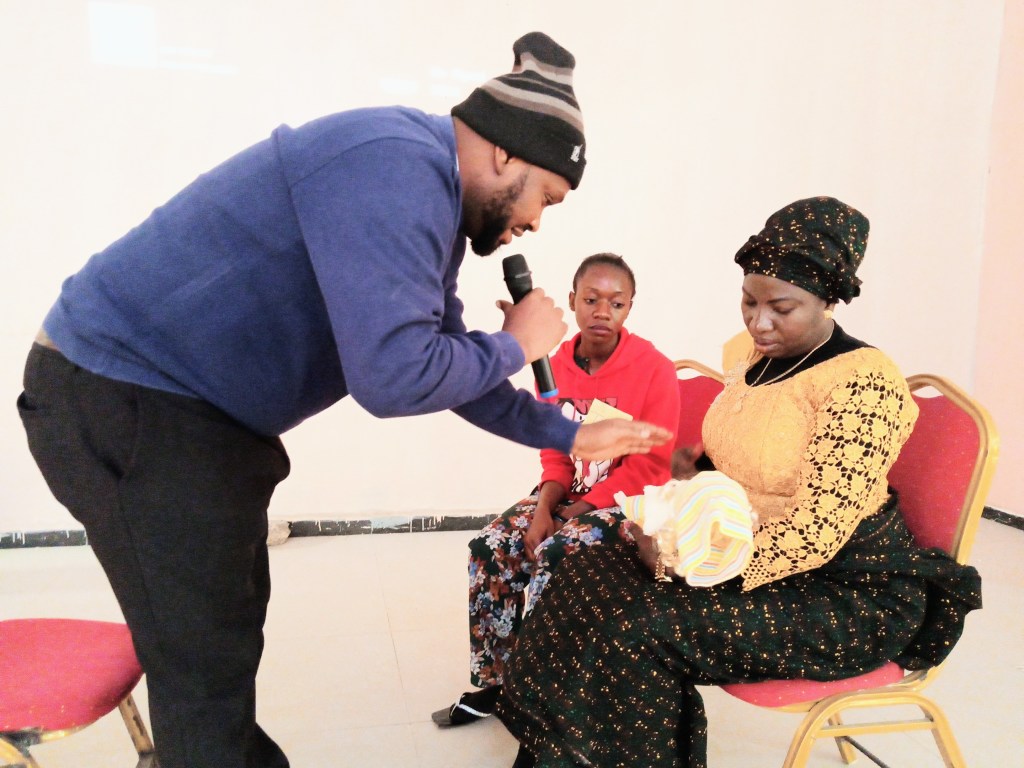 Role play on counselling of lactating mothers by healthcare workers to address challenges affecting practice of exclusive breastfeeding during the training of healthcare workers on breastfeeding and lactation management in Zaria