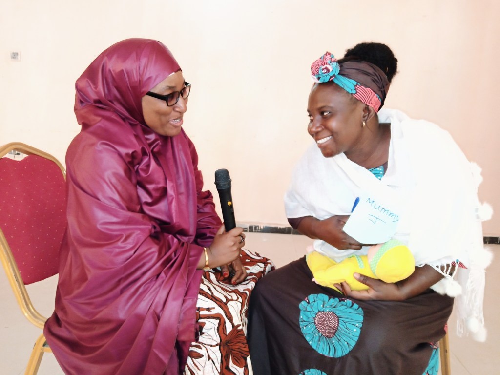 Role play on supporting lactating mothers to practice exclusive breastfeeding during the training of healthcare workers on breastfeeding and lactation management in Zaria